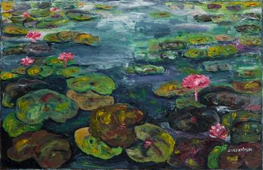 Original Impressionism Floral Paintings by shulamit HAIMSOHN