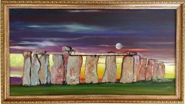 Stonehenge With Moon image