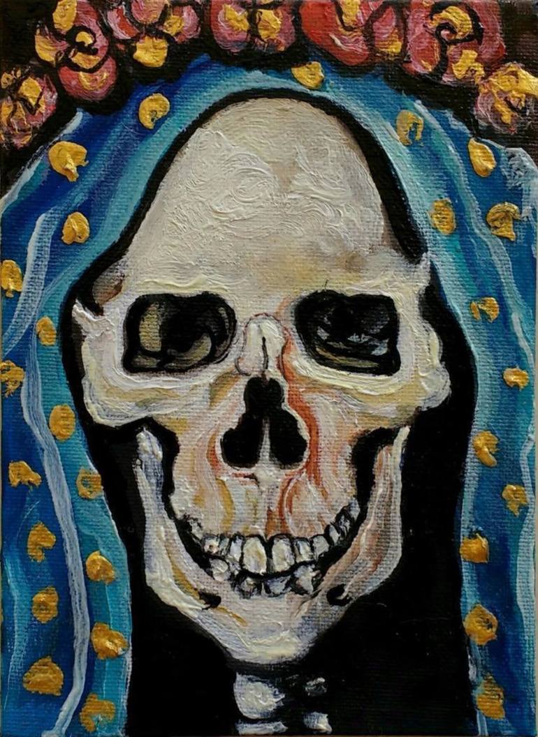 La Santa Muerte Painting By Generoso Napoliello Saatchi Art