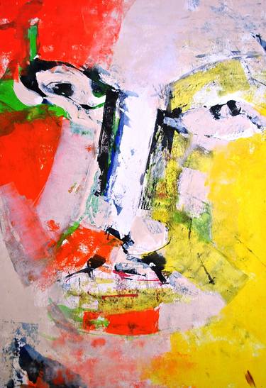 Original Abstract Expressionism People Paintings by Philip Horik