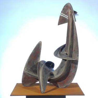 Original Abstract People Sculpture by Paul Stein