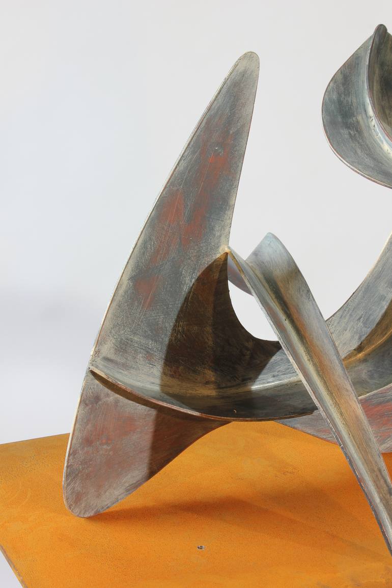 Original Abstract People Sculpture by Paul Stein