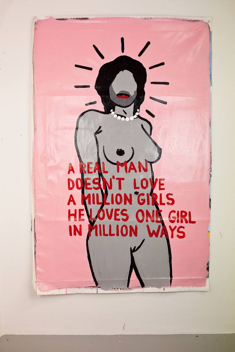 Original Conceptual Erotic Painting by Jan Kostaa