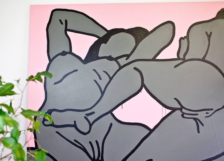 Original Conceptual Erotic Painting by Jan Kostaa