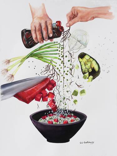 Original Documentary Food & Drink Paintings by JJ Galloway