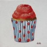 Pink Dot Cupcake by JJ Galloway