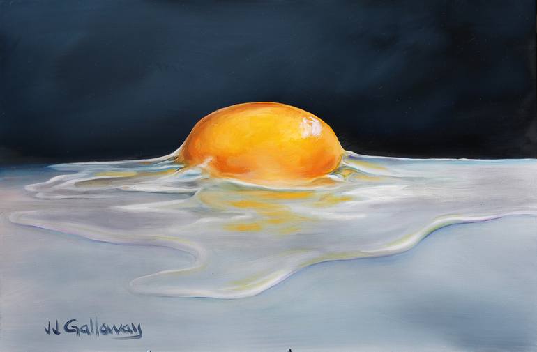 painting with egg yolk