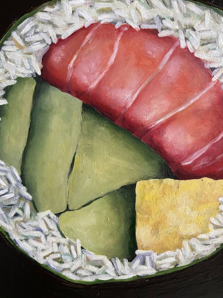 Original Pop Art Food Painting by Jill J