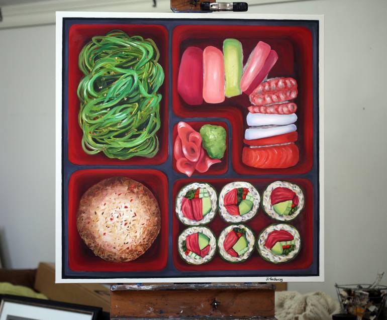 Original Conceptual Cuisine Painting by Jill J