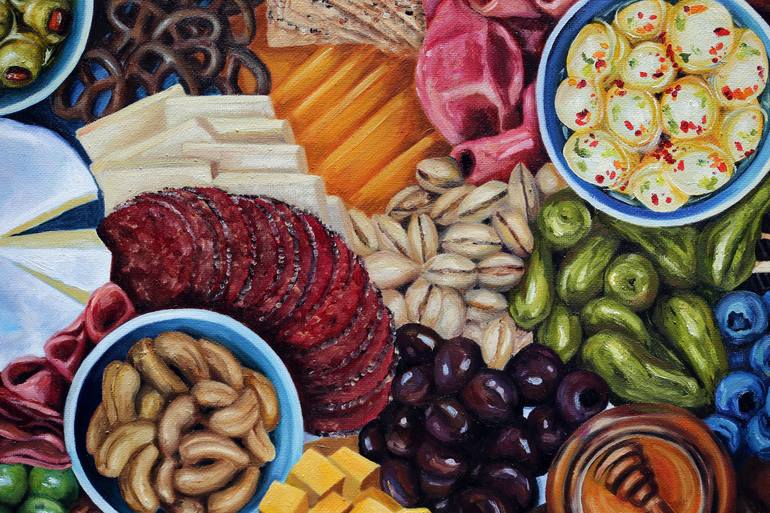Original Food & Drink Painting by Jill J