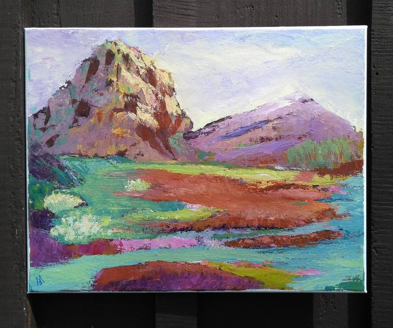 Original Impressionism Landscape Painting by Merry Seeker