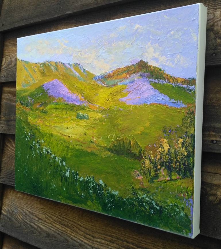 Original Impressionism Landscape Painting by Merry Seeker