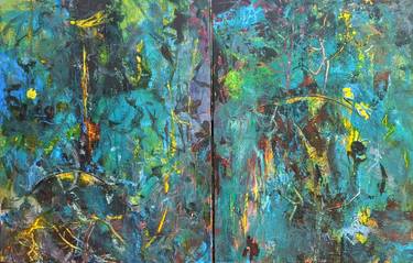 Original Abstract Expressionism Abstract Paintings by Merry Seeker