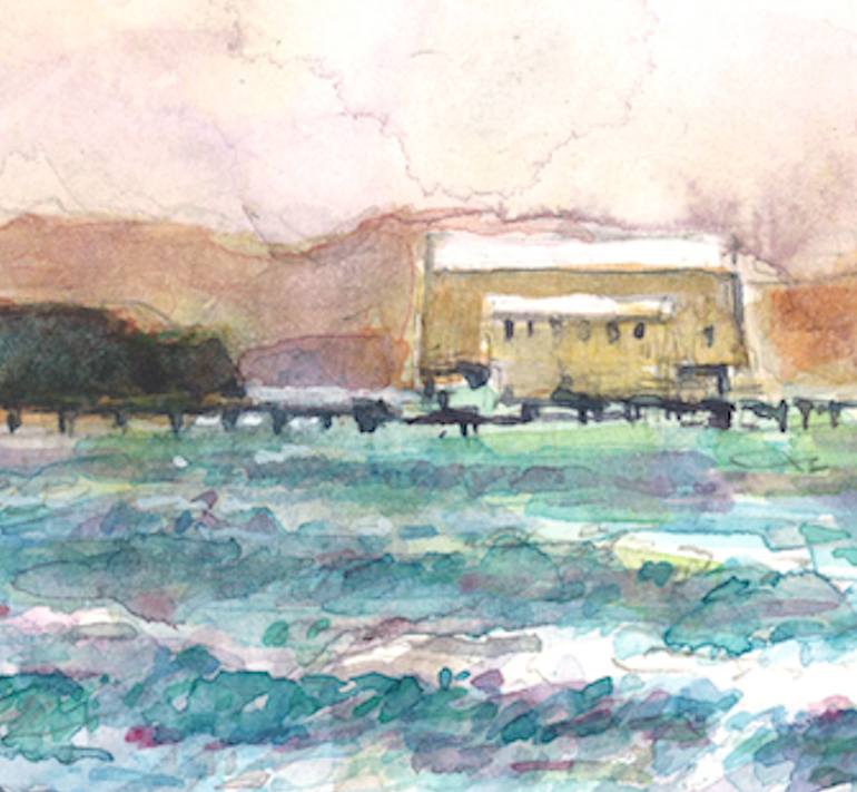 Original Impressionism Beach Painting by Tony Meyer