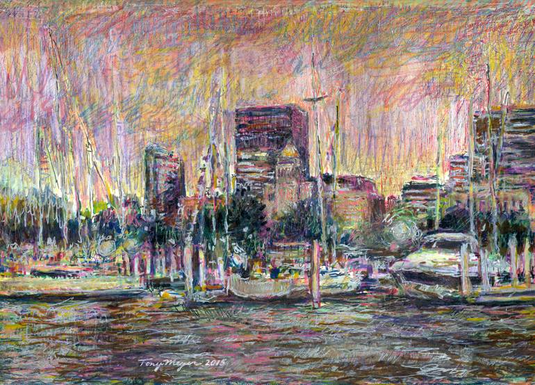 Chicago Lakefront Painting by Tony Meyer Saatchi Art