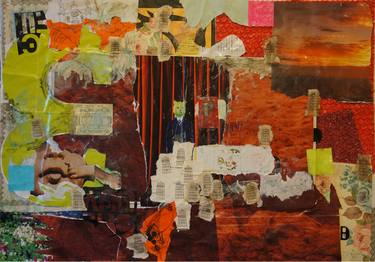 Original Abstract Collage by Sérgio Lopes