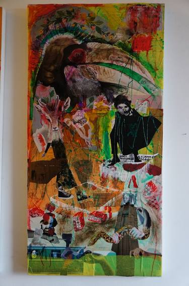 Original Abstract Collage by Sérgio Lopes