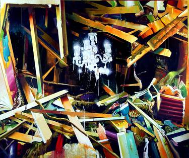 Original Abstract Expressionism Architecture Paintings by Armando Marino