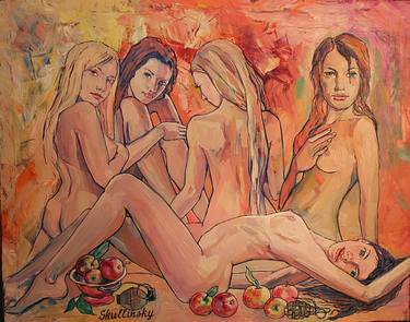 Print of Conceptual Erotic Paintings by Vyacheslav Cherepynsky