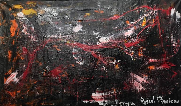 Original Abstract Painting by Pascal PIVETEAU