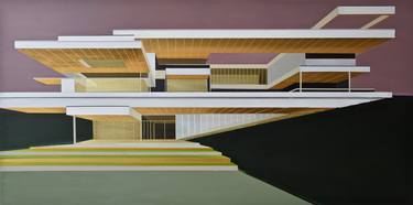 Original Architecture Paintings by Cécile van Hanja
