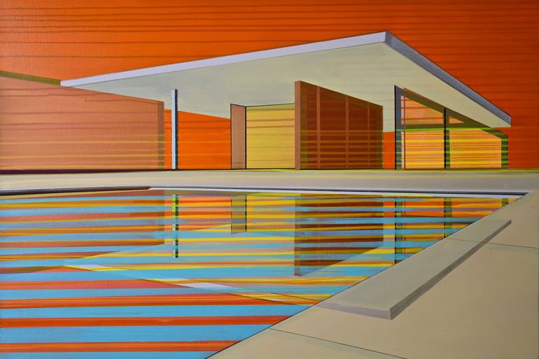 Original Contemporary Architecture Paintings by Cécile Van Hanja