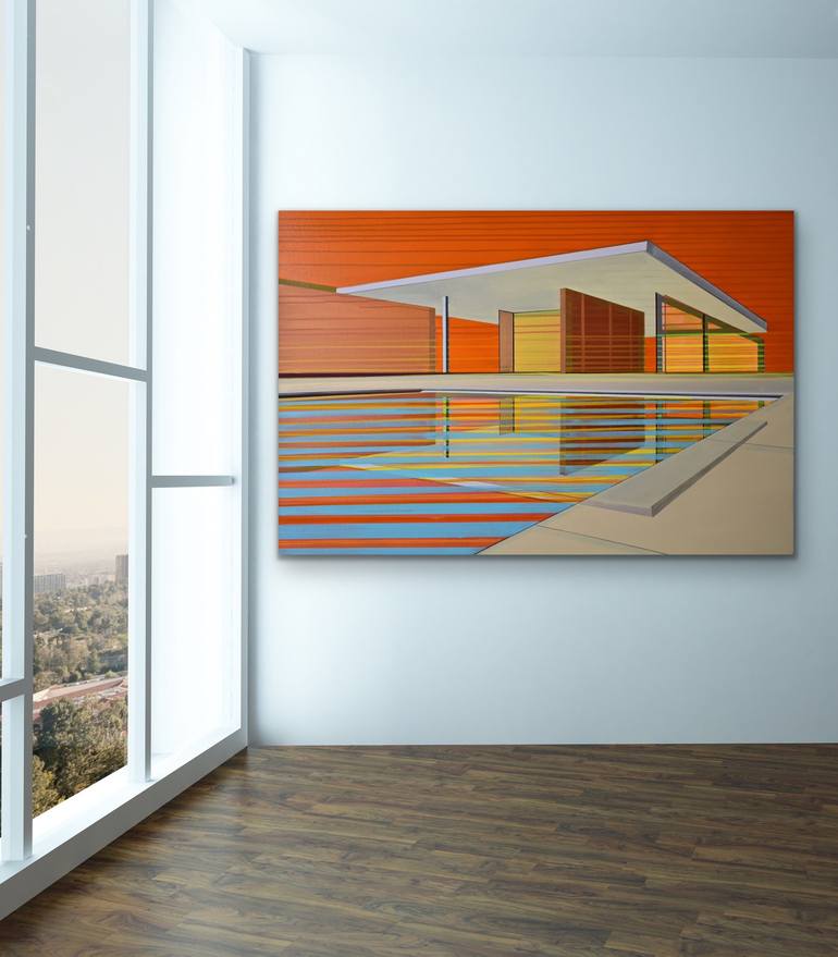 Original Contemporary Architecture Painting by Cécile van Hanja