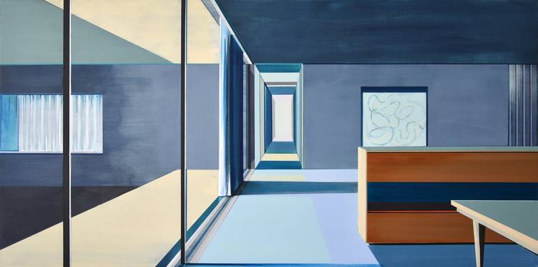 Print of Bauhaus Architecture Paintings by Cécile Van Hanja