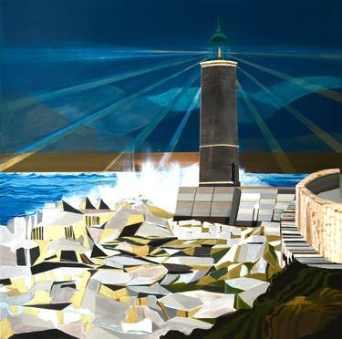 Original Contemporary Seascape Painting by Cécile Van Hanja