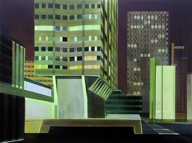 Original Architecture Paintings by Cécile van Hanja