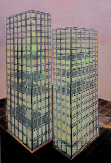 Print of Modern Architecture Paintings by Cécile van Hanja