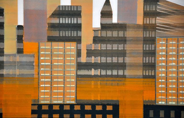 Original Modern Architecture Painting by Cécile van Hanja