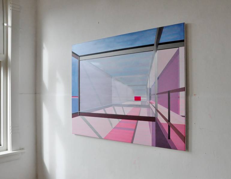 Original Modern Architecture Painting by Cécile van Hanja