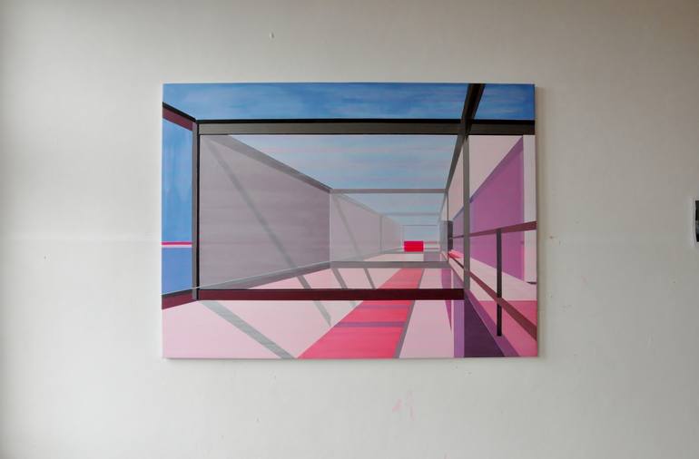 Original Modern Architecture Painting by Cécile van Hanja