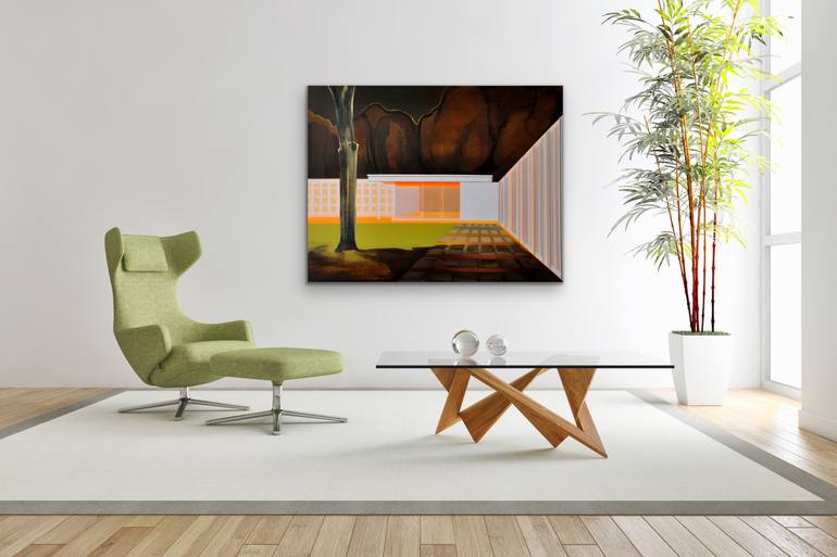 Original Figurative Architecture Painting by Cécile Van Hanja