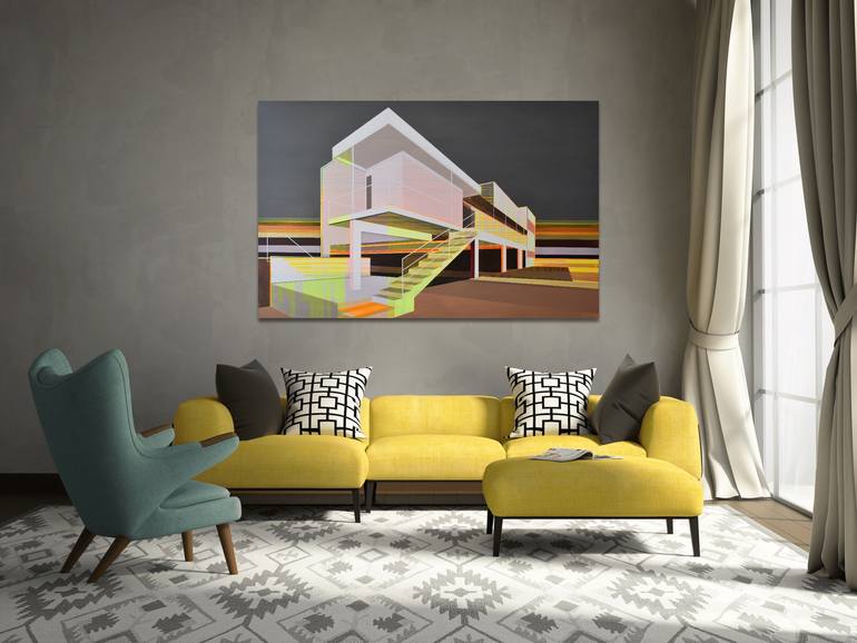 Original Figurative Architecture Painting by Cécile Van Hanja