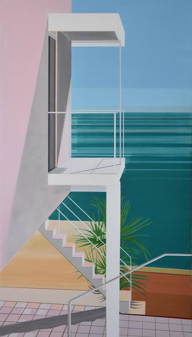 Print of Figurative Architecture Paintings by Cécile Van Hanja