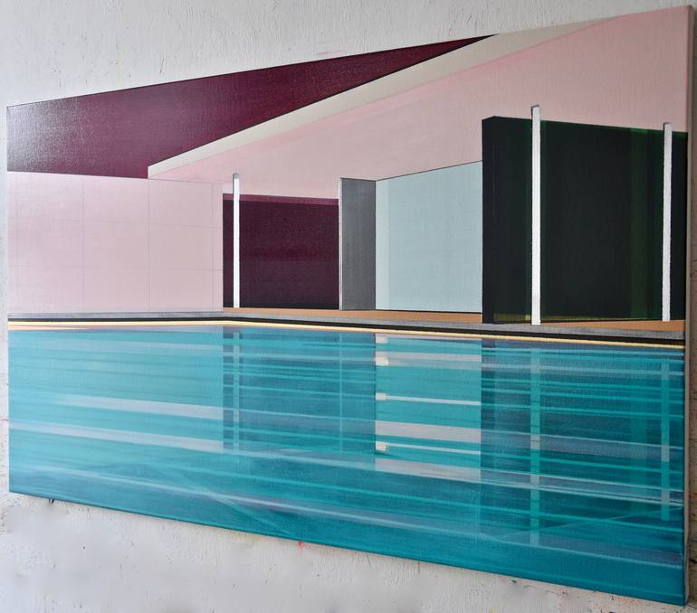 Original Figurative Architecture Painting by Cécile Van Hanja