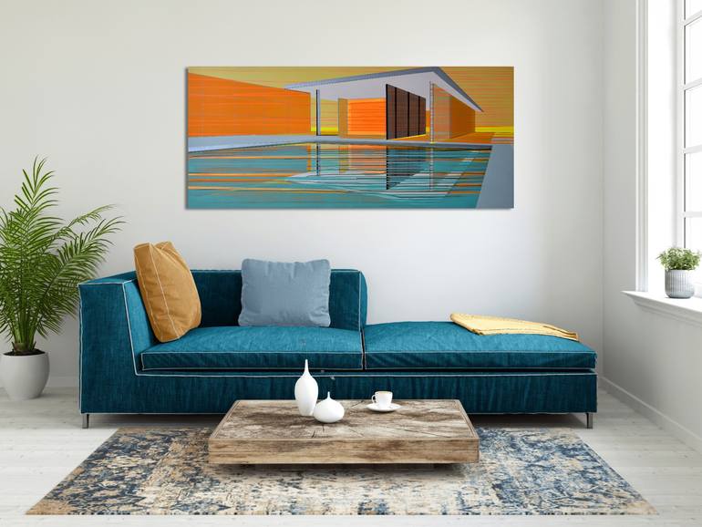 Original Figurative Architecture Painting by Cécile Van Hanja