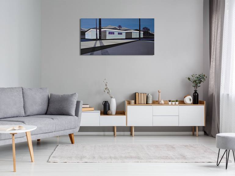 Original Modernism Architecture Painting by Cécile Van Hanja