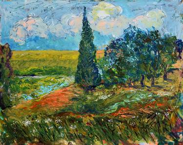 Original Impressionism Landscape Paintings by Inna Gershov-Slutsky