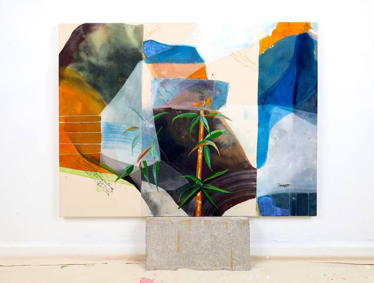 Original Abstract Expressionism Abstract Painting by Poovi Art