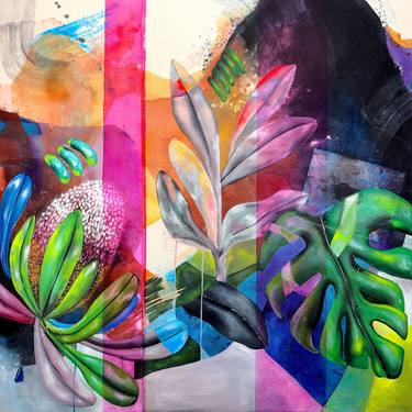Original Abstract Landscape Paintings by Poovi Art