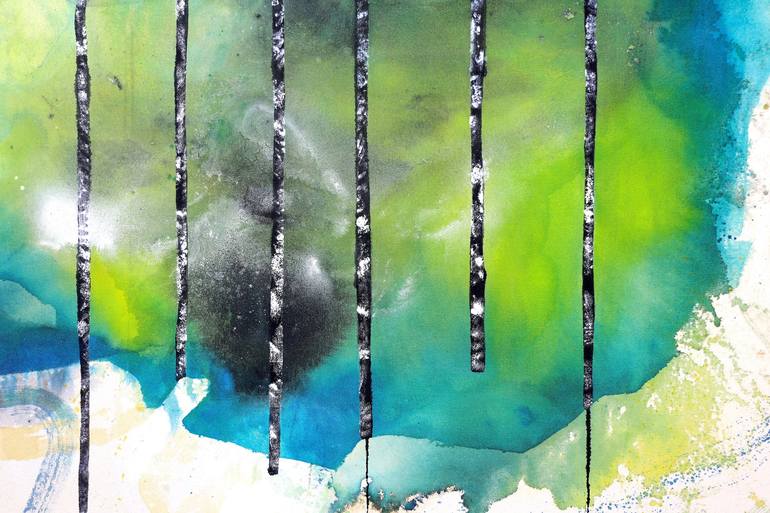 Original Abstract Tree Painting by Poovi Art