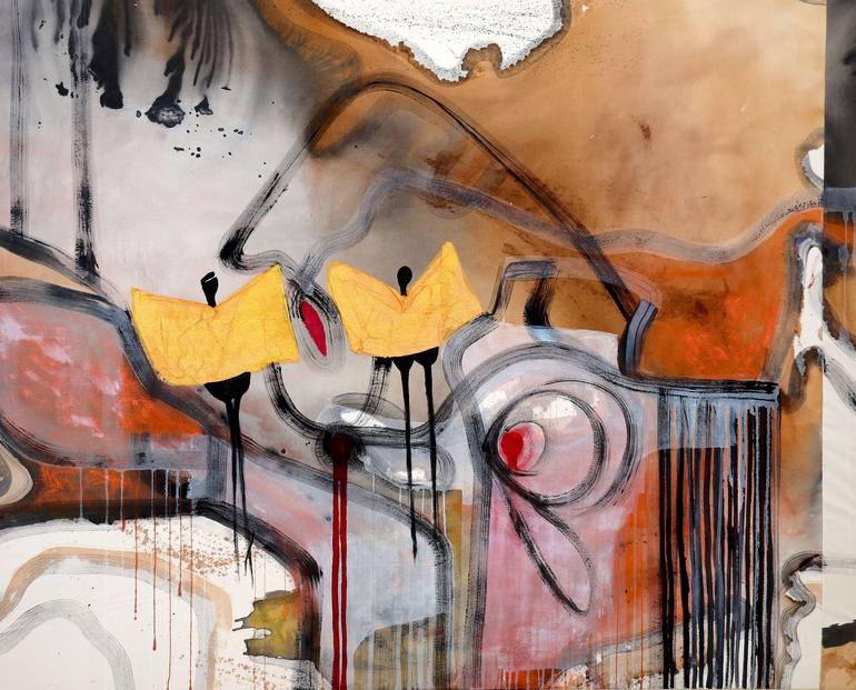 Print of Abstract Expressionism Abstract Paintings by Poovi Art