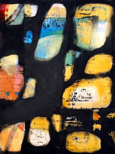 Original Abstract Expressionism Abstract Paintings by Poovi Art
