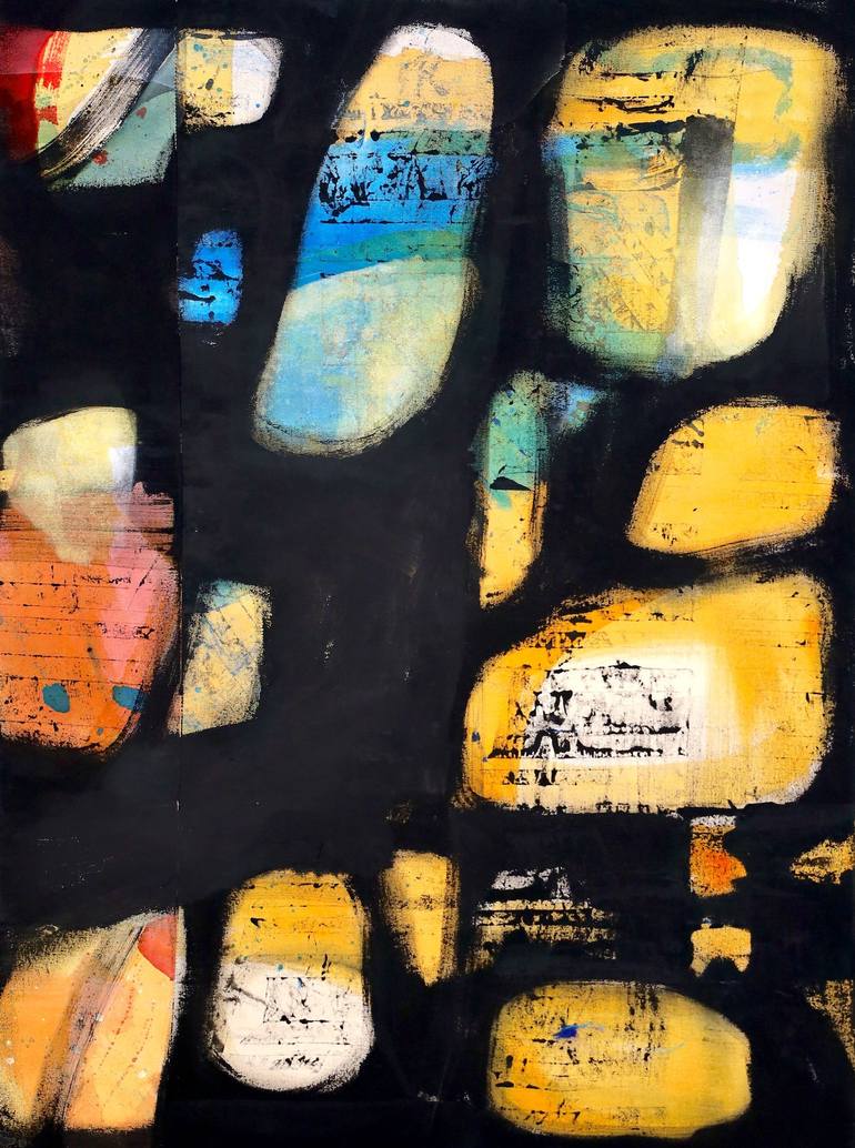 Print of Abstract Expressionism Abstract Paintings by Poovi Art