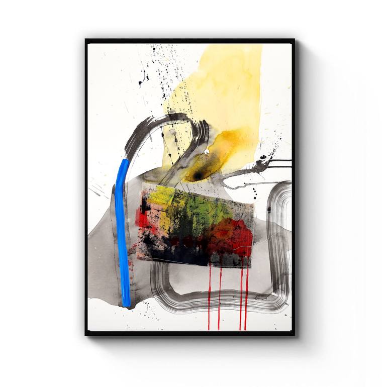 Original Abstract Expressionism Abstract Painting by Poovi Art