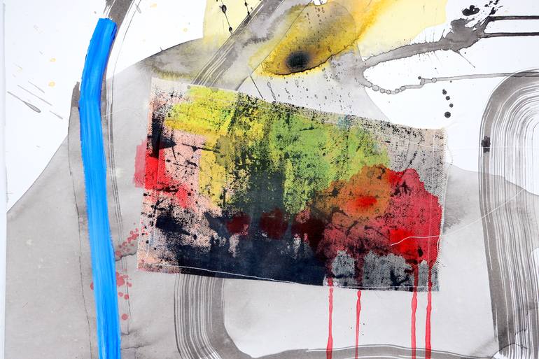 Original Abstract Expressionism Abstract Painting by Poovi Art