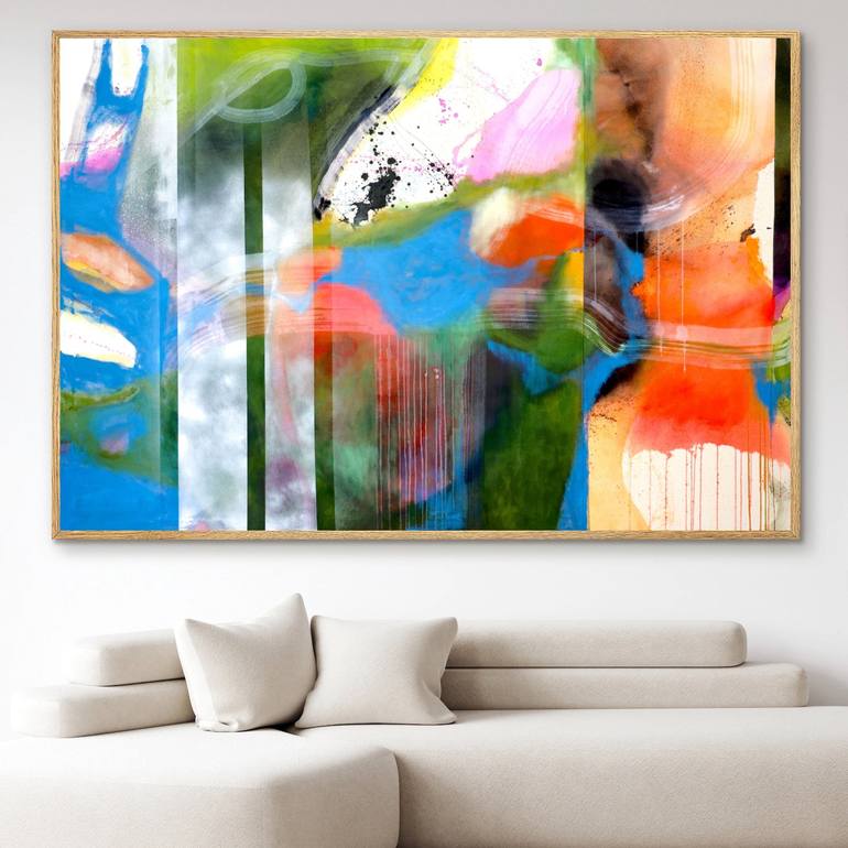 Original Abstract Expressionism Abstract Painting by Poovi Art